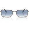 Ray Ban Ray-ban 56mm Gradient Rectangle Sunglasses In Brown Gradient