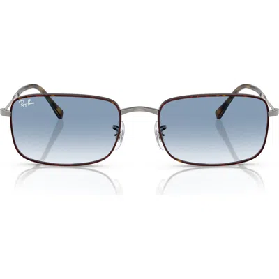 Ray Ban Ray-ban 56mm Gradient Rectangle Sunglasses In Brown Gradient