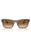 Ray Ban 56mm Gradient Square Sunglasses In Brown Gradient