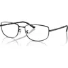 Ray Ban Ray-ban 56mm Irregular Optical Glasses In Black