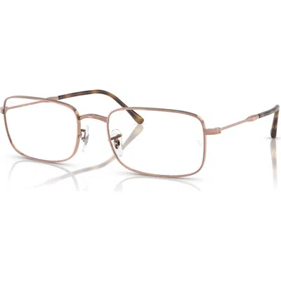 Ray Ban Ray-ban 56mm Irregular Optical Glasses In Neutral