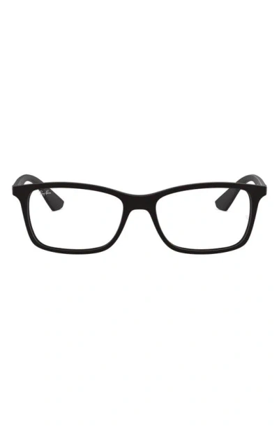Ray Ban 56mm Optical Glasses In Matte Black