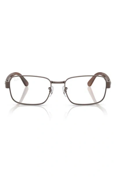Ray Ban Ray-ban 56mm Pillow Optical Glasses In Brown