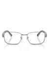 Ray Ban Ray-ban 56mm Pillow Optical Glasses In Gunmetal