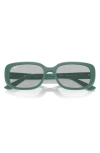 Ray Ban 56mm Pillow Rectangular Sunglasses In Dark Green