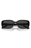 Ray Ban Ray-ban 56mm Pillow Rectangular Sunglasses In Dark Grey/black