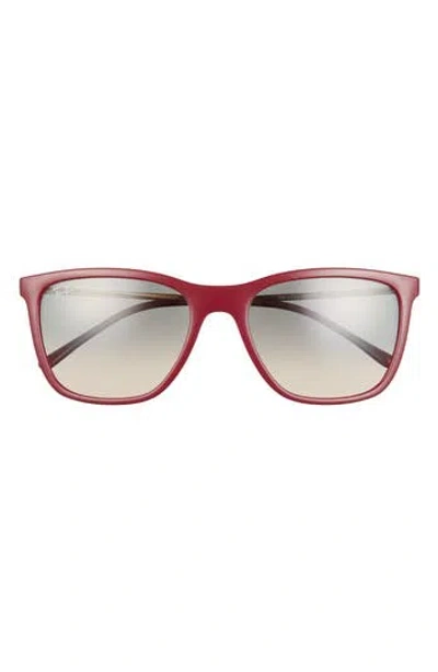 Ray Ban Ray-ban 56mm Pillow Sunglasses In Red Cherry/clear Grad Grey