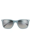 Ray Ban 56mm Pillow Sunglasses In Grey/ Blue Gradient Grey