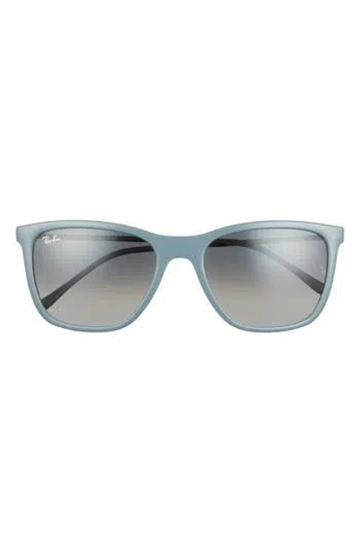 Ray Ban Ray-ban 56mm Pillow Sunglasses In Grey/blue Gradient Grey