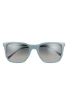 Ray Ban Ray-ban 56mm Pillow Sunglasses In Grey/blue Gradient Grey