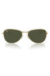 Ray Ban 56mm Pilot Sunglasses In Gold Flash