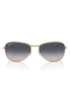 Ray Ban 56mm Polarized Pilot Sunglasses In Gold Flash