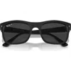 Ray Ban Ray-ban 56mm Polarized Square Sunglasses In Black