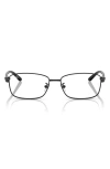 Ray Ban Ray-ban 56mm Rectangular Pillow Optical Glasses In Matte Black