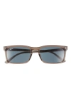 Ray Ban 56mm Rectangular Sunglasses In Blue