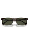 Ray Ban 59mm Rectangular Sunglasses In Havana