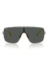 Ray Ban Ray-ban 56mm Scuderia Ferrari Wrap Shield Sunglasses In Gunmetal