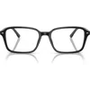 Ray Ban Ray-ban 56mm Square Optical Glasses In Black