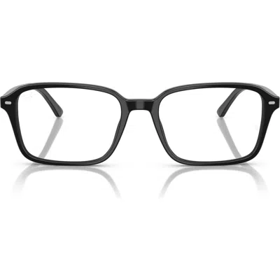 Ray Ban Ray-ban 56mm Square Optical Glasses In Black