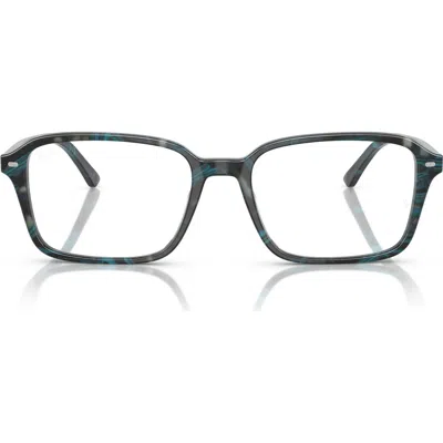 Ray Ban Ray-ban 56mm Square Optical Glasses In Fantasy Blue
