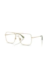 Ray Ban Ray-ban 56mm Square Optical Glasses In Neutral