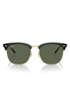 Ray Ban Ray-ban 56mm Square Sunglasses In Green