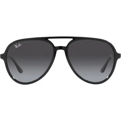 Ray Ban Ray-ban 57mm Gradient Aviator Sunglasses In Black