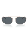 Ray Ban Ray-ban 57mm Irregular Oval Sunglasses In Copper