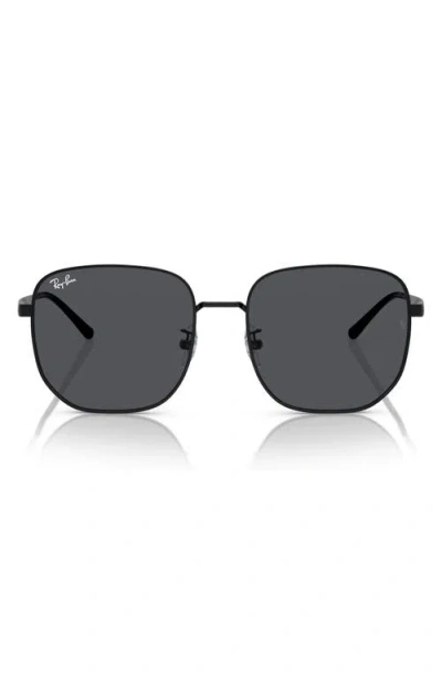 Ray Ban Ray-ban 57mm Irregular Sunglasses In Gray