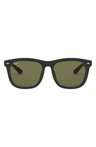 Ray Ban Ray-ban 57mm Polarized Square Sunglasses In Black