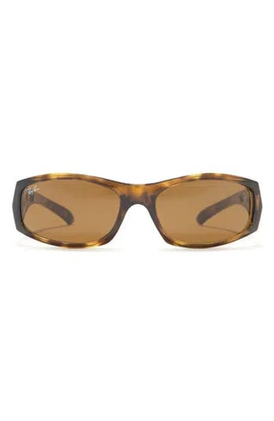Ray Ban Ray-ban 57mm Rectangle Sunglasses In Brown