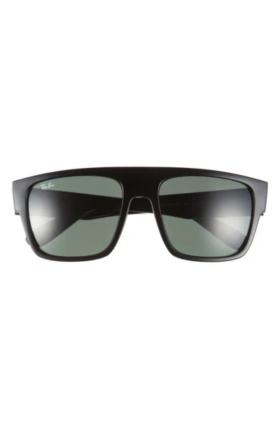 Ray Ban 57mm Square Sunglasses In Black