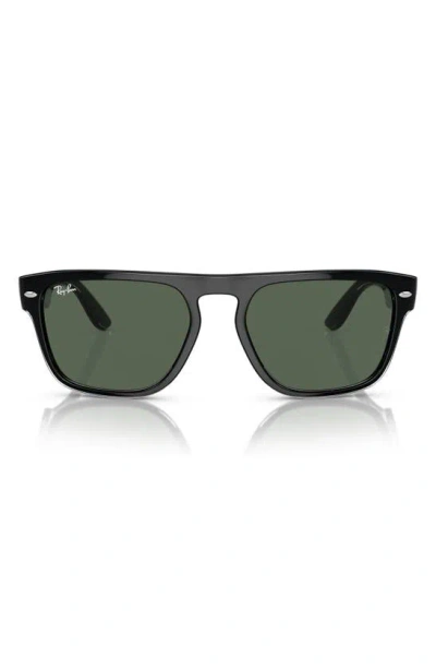 Ray Ban 57mm Square Sunglasses In Dark Green