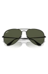 Ray Ban 58mm Pilot Aviator Sunglasses In Black