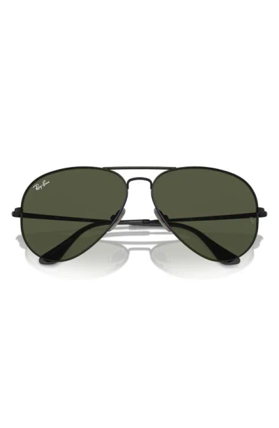 Ray Ban 58mm Pilot Aviator Sunglasses In Black