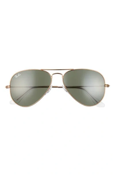 Ray Ban Ray-ban 58mm Aviator Sunglasses In Gold/mirror
