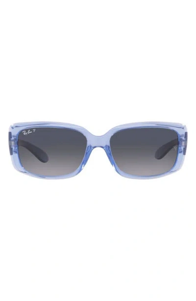Ray Ban Ray-ban 58mm Gradient Rectangular Sunglasses In Violet