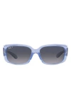 Ray Ban Ray-ban 58mm Gradient Rectangular Sunglasses In Violet