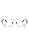 Ray Ban Ray-ban 58mm Irregular Optical Glasses In Black