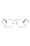 Ray Ban Ray-ban 58mm Irregular Optical Glasses In Gold