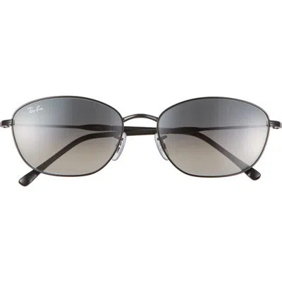 Ray Ban Ray-ban 58mm Irregular Oval Sunglasses In Black