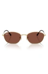 Ray Ban Ray-ban 58mm Irregular Oval Sunglasses In Gold