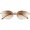 Ray Ban Ray-ban 58mm Irregular Oval Sunglasses In Gold Flash
