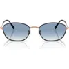 Ray Ban Ray-ban 58mm Irregular Oval Sunglasses In Rose Gold