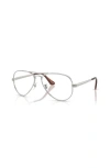 Ray Ban Ray-ban 58mm Pilot Optical Glasses In Silver