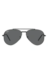 Ray Ban Ray-ban 58mm Pilot Sunglasses In Gray