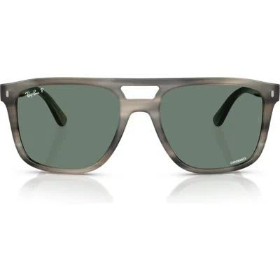 RAY BAN RAY-BAN 58MM POLARIZED SQUARE SUNGLASSES
