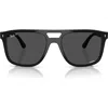Ray Ban Ray-ban 58mm Polarized Square Sunglasses In Black
