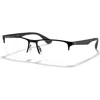 Ray Ban Ray-ban 58mm Rectangle Optical Glasses In Black