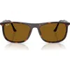 Ray Ban Ray-ban 58mm Rectangular Sunglasses In Havana